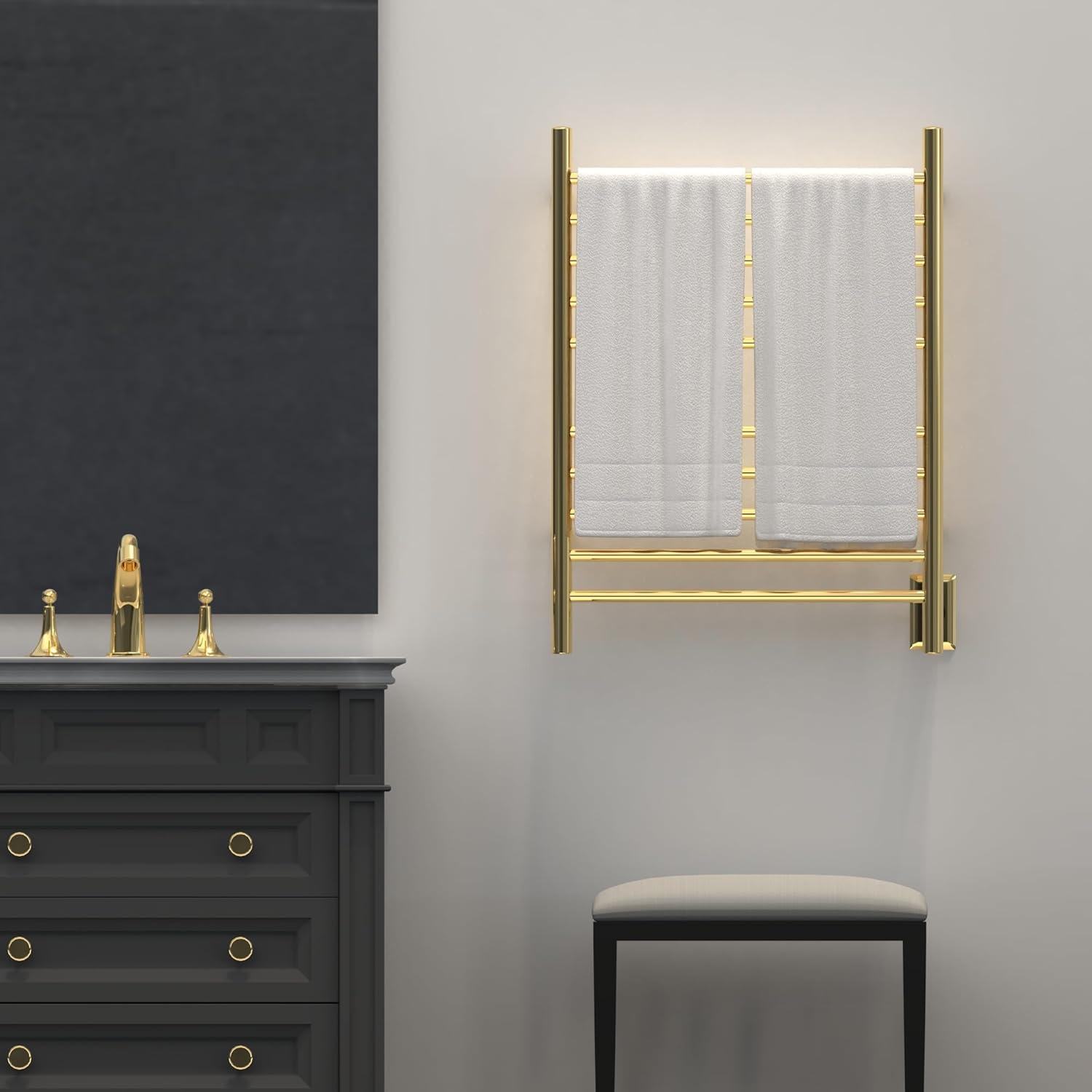 Wall Mount Electric Towel Warmer plug in or hardwired combo unit