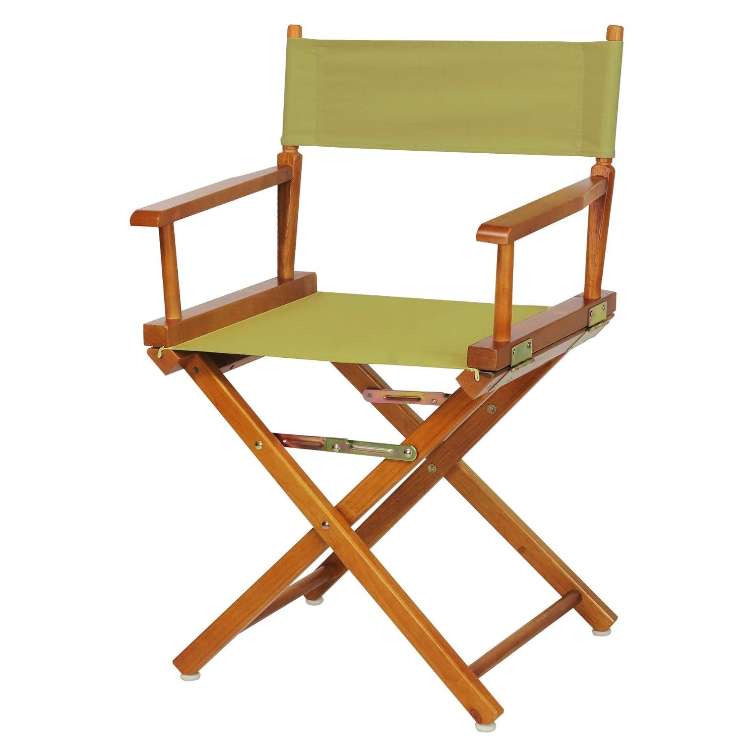 "18" Director's Chair Honey Oak Frame-Olive Canvas"