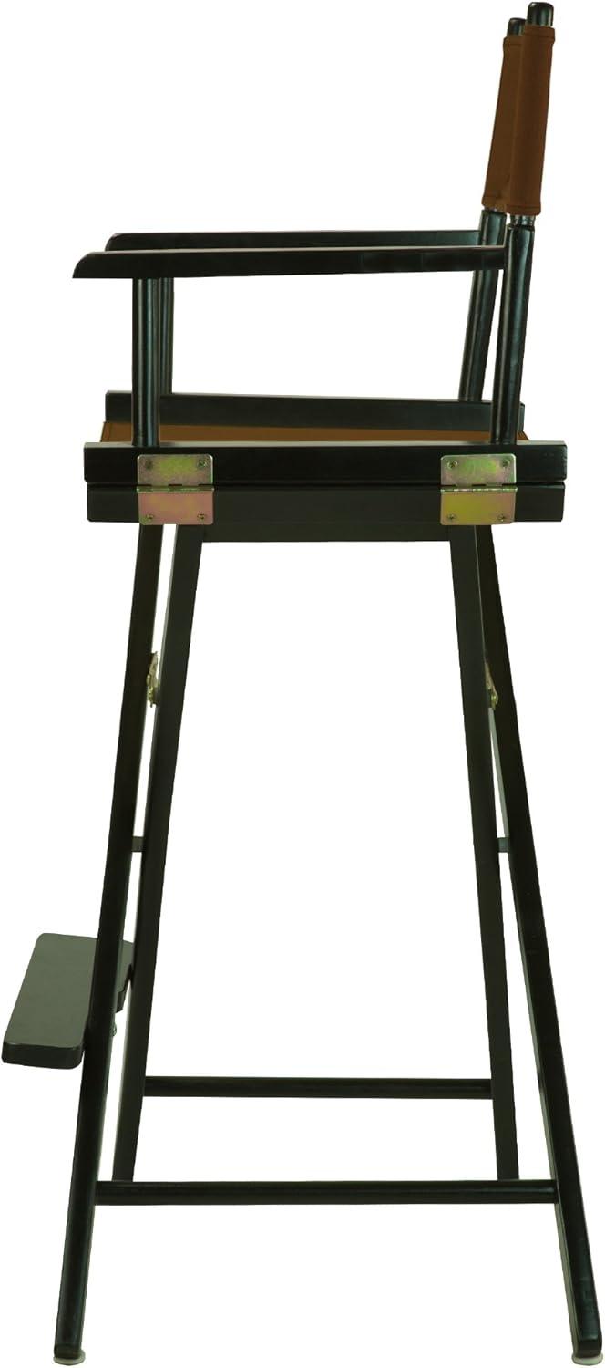 "30" Director's Chair Black Frame-Brown Canvas"