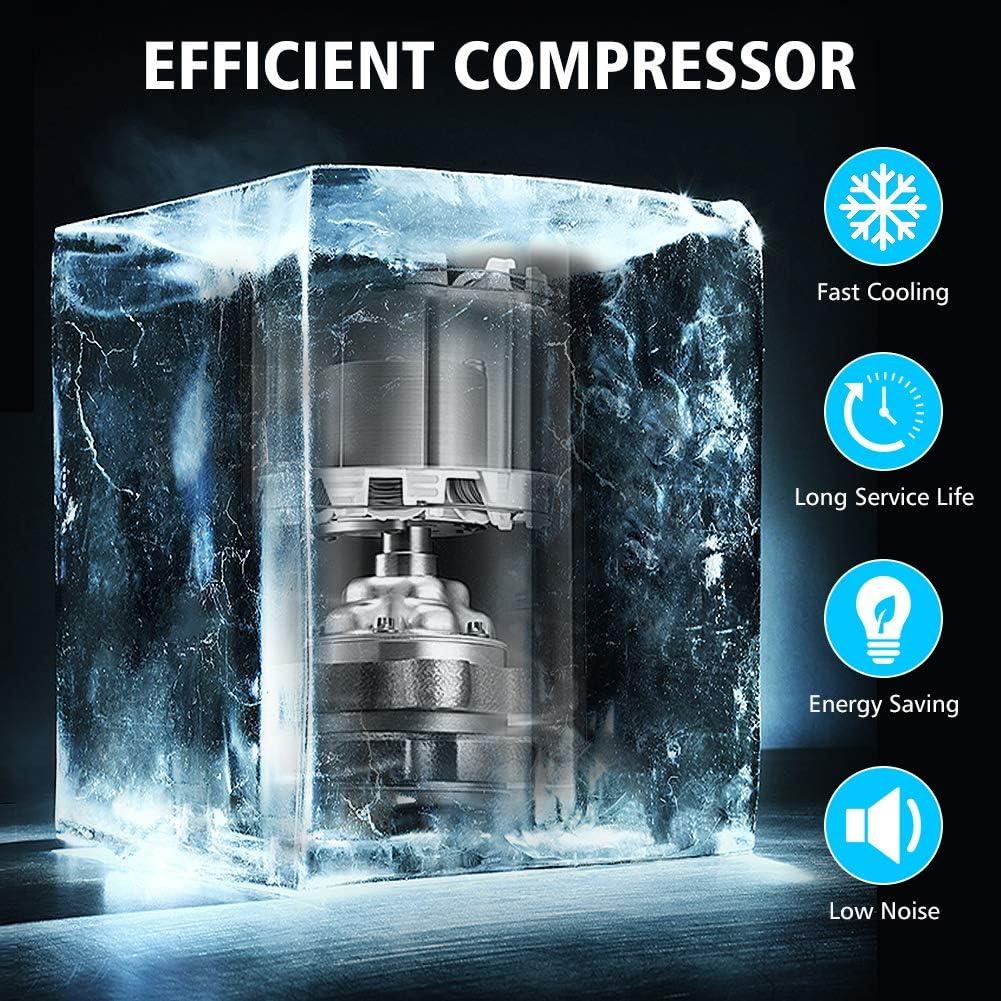 Commercial Ice Maker Machine, 70 LBS/24H Under Counter Large Ice Machine w/ 10 LBS Capacity Ice Storage Bin, 2 Water Inlet Modes, Freestanding & Built in Ice Maker for Bar/Home/Office/Shop, White