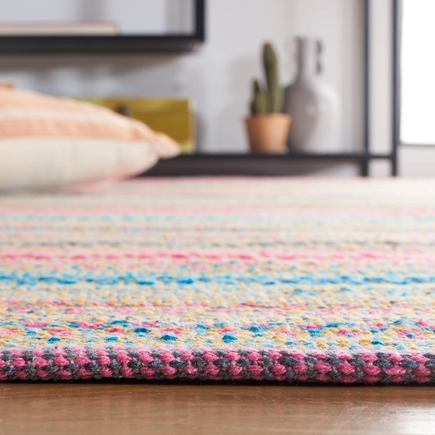 Kilim KLM475 Hand Woven Area Rug - Pink/Blue - 6'x9' - Safavieh.