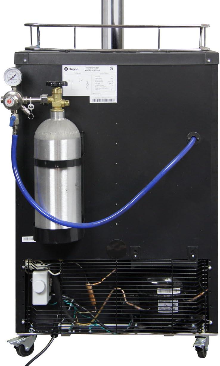 Kegco Kegco 5.6 Cubic Feet Triple Tap Freestanding Kegerator with Adjustable Temperature