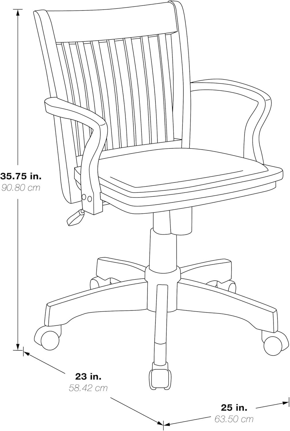 Office Star Products Genevieve Vinyl Bankers Chair