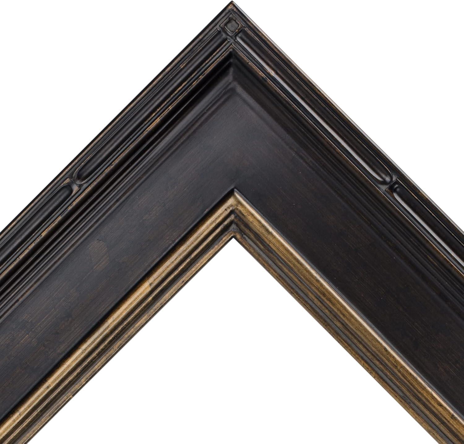 Creative Mark Museum Collection Plein Aire Antique Black W/ Gold Liner Frame 3.5" Wide