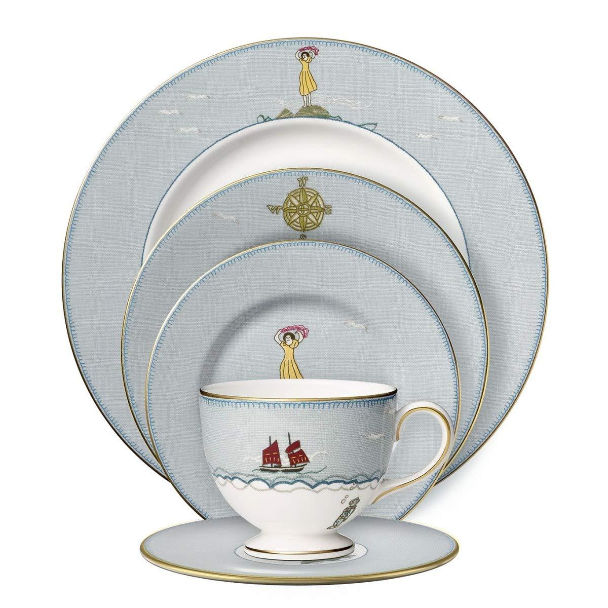 Wedgwood Kit Kemp Sailors Farewell Wedgwood Sailor's Farewell 5 Piece Bone China Place Setting, Service for 1 | Wayfair