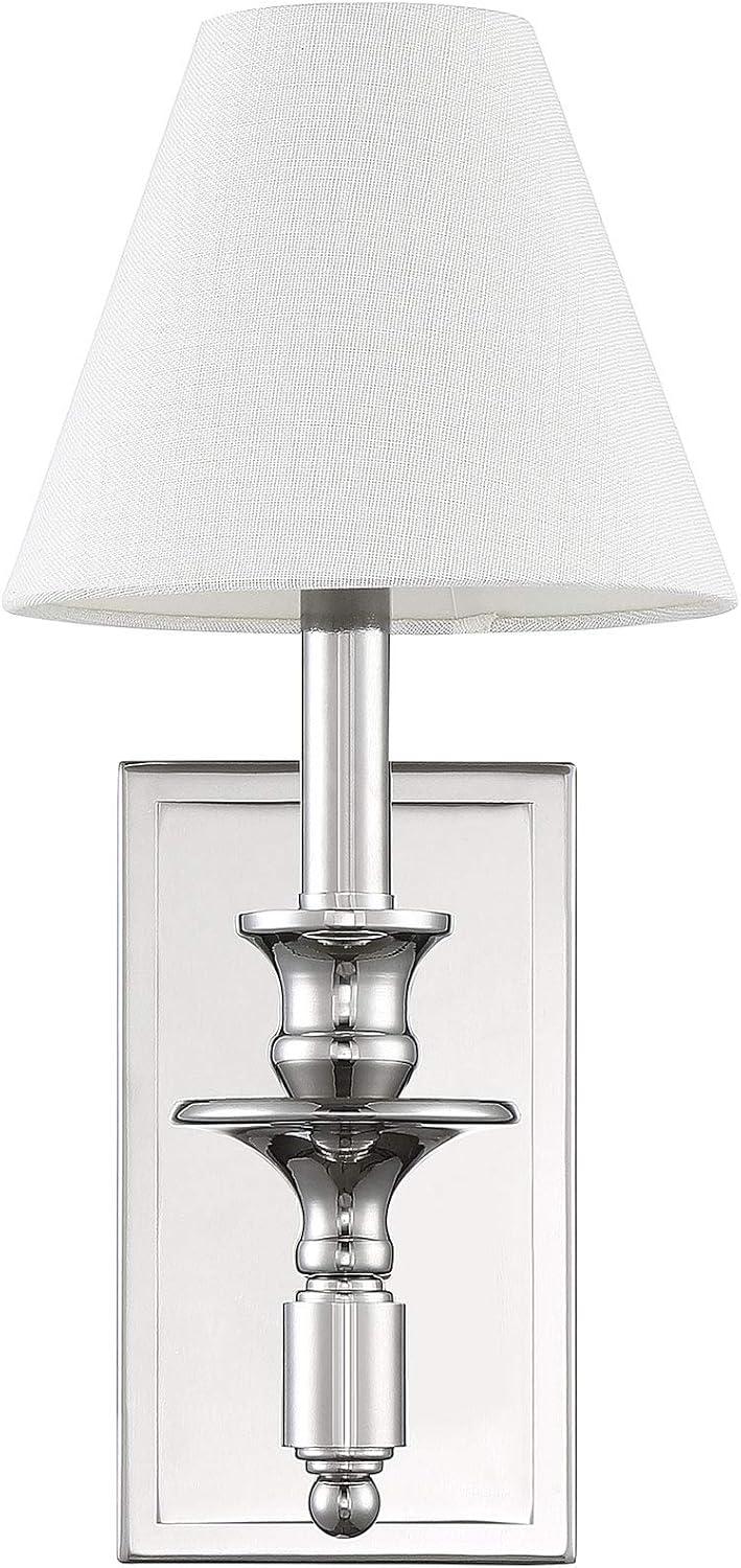 Savoy House Washburn 1 - Light Wall Light in  Polished Nickel