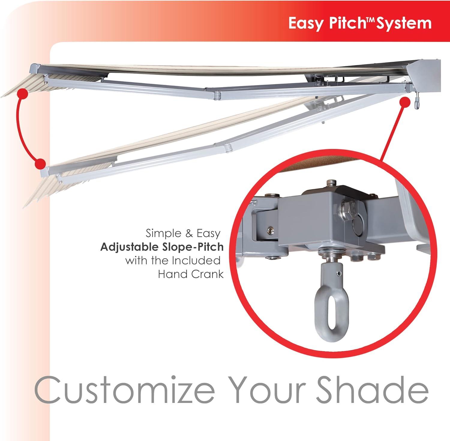 Classic Motorized Retraction Slope Patio Awning