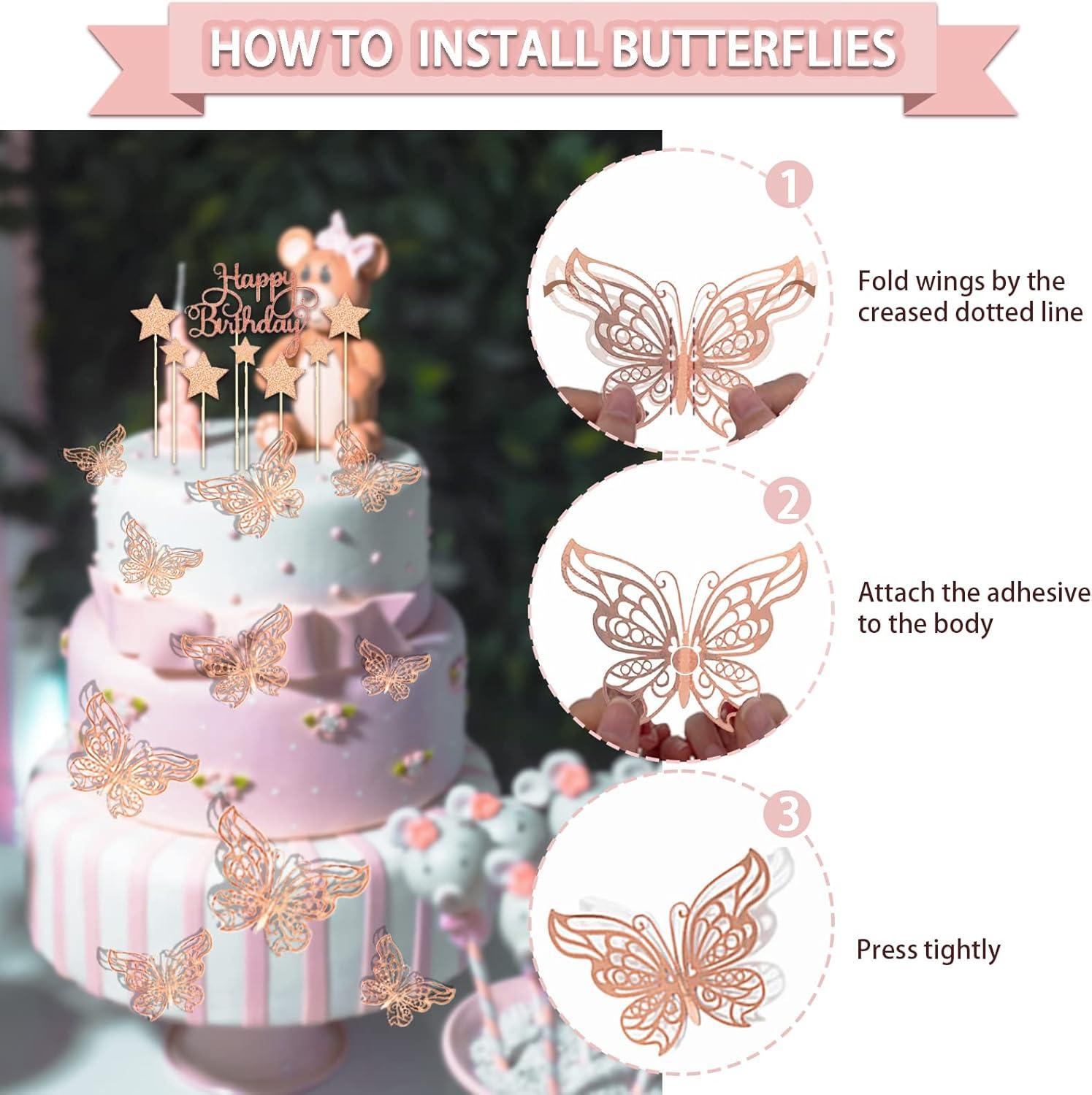 Rose Gold Birthday Party Decoration Kit for 25 Guests