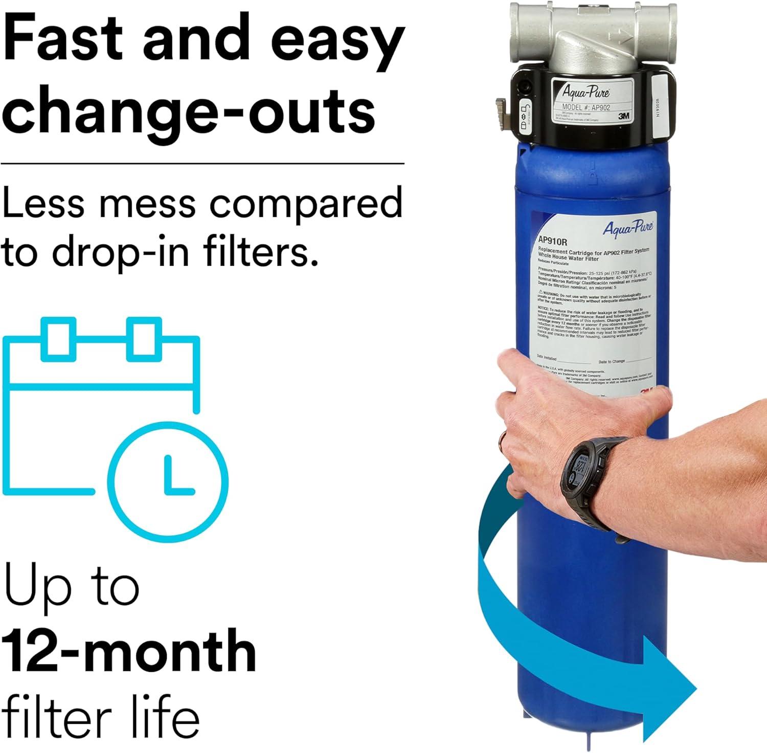 3M Aqua-Pure AP902 Sanitary Quick-Change Whole House Water Filtration System