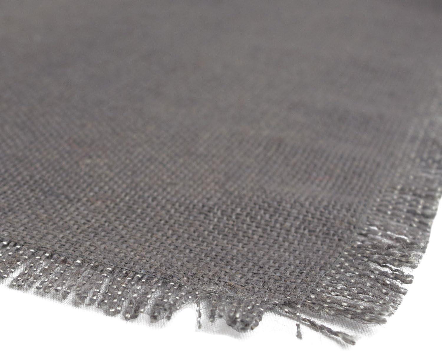 48" x 15" Jute Table Runner Gray - Design Imports