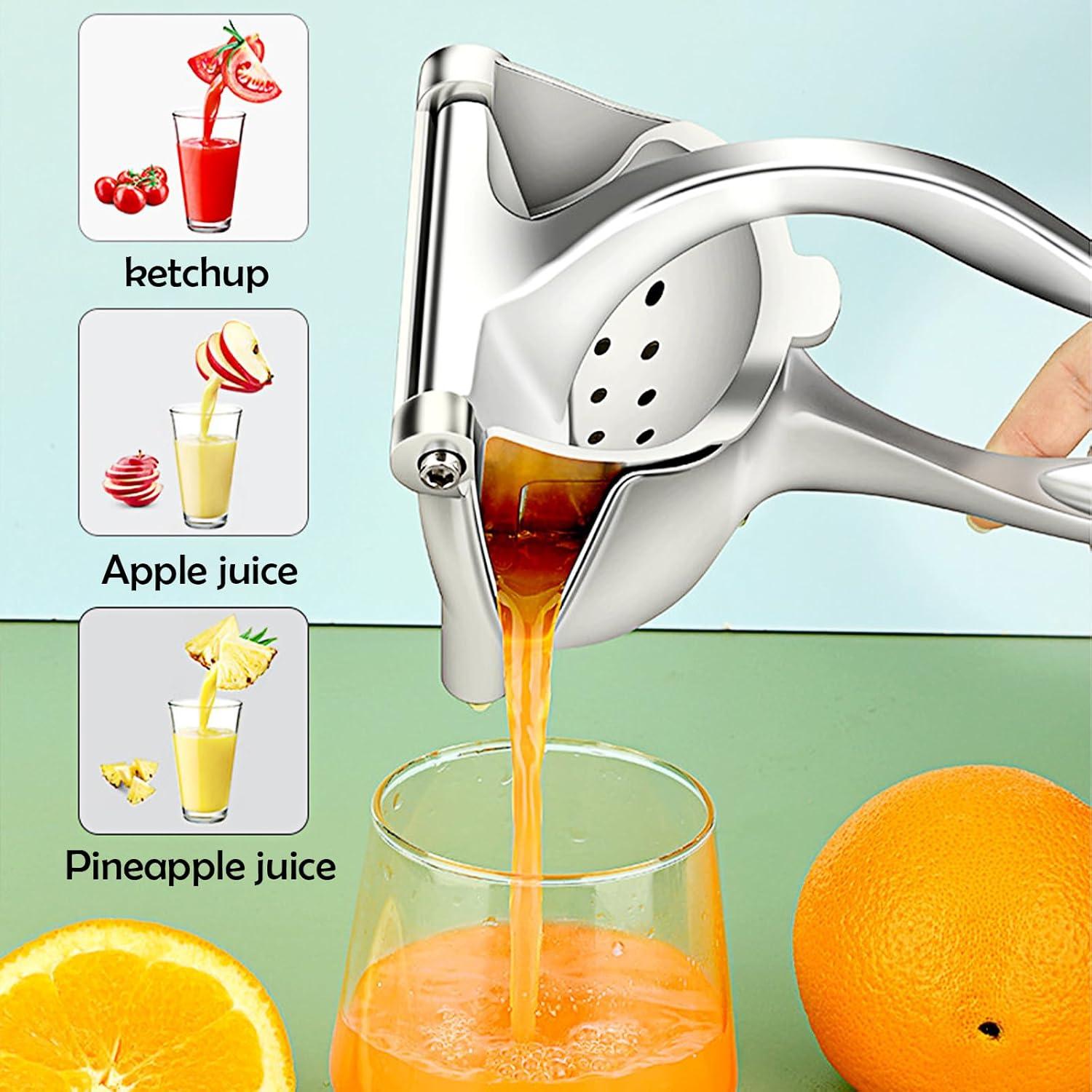 Heavy Duty Silver Stainless Steel Manual Citrus Juicer