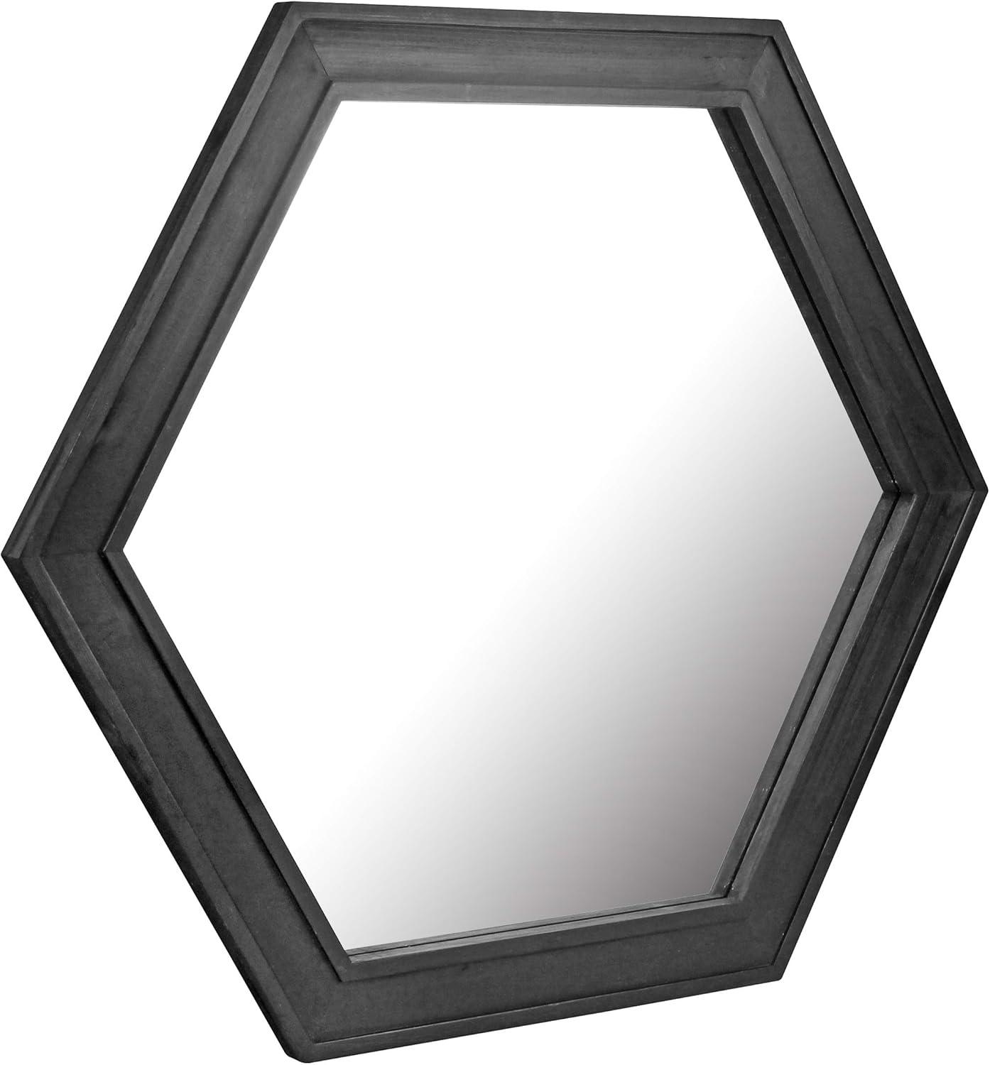 Alfret Wood Flat Wall Mirror