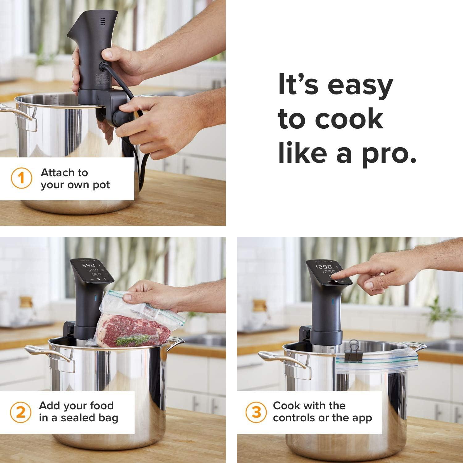 Anova Sous Vide Precision Cooker Pro 1200 Watts Slow Cooker