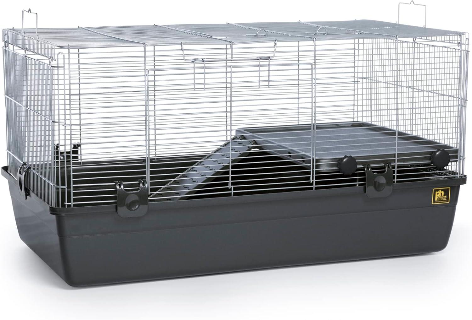 Dark Gray Universal Small Animal Cage with Deep Base