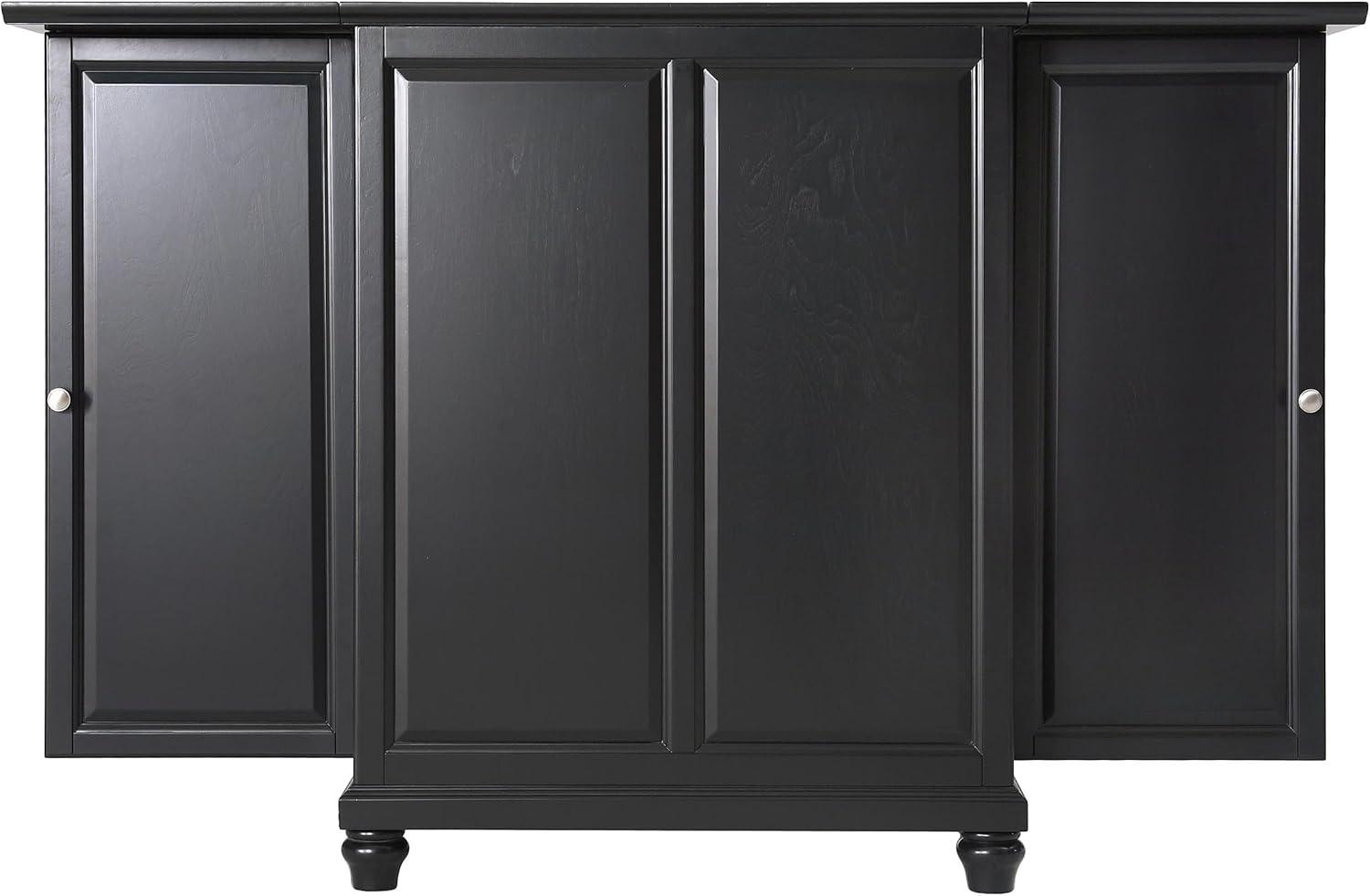 CAMBRIDGE EXPANDABLE BAR CABINET IN BLACK FINISH