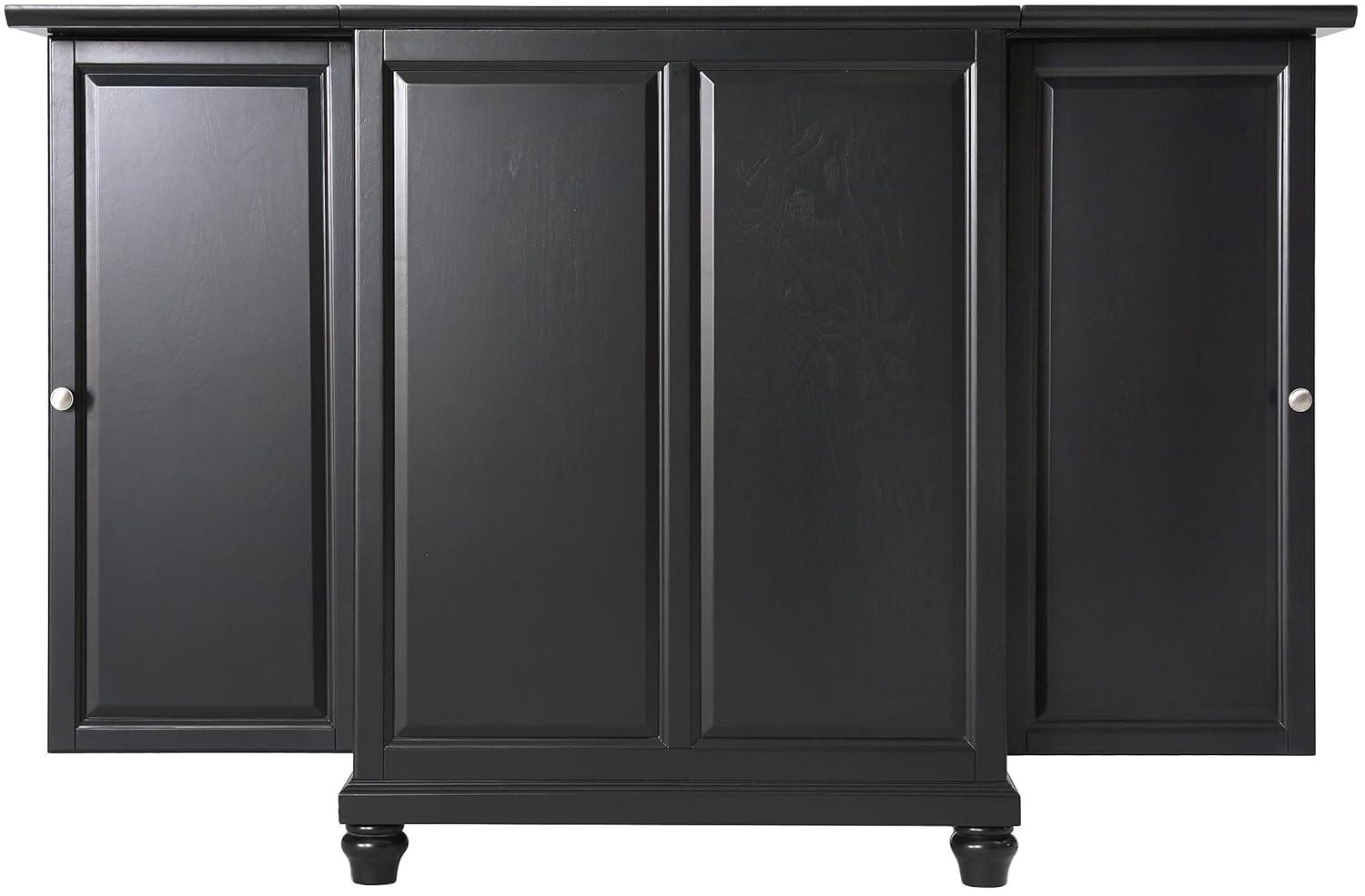 CAMBRIDGE EXPANDABLE BAR CABINET IN BLACK FINISH