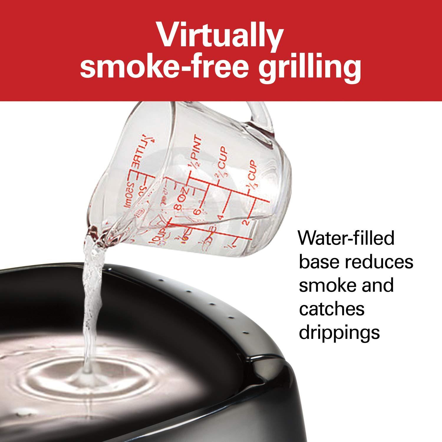 Hamilton Beach Hamilton Beach® 8 Serving Indoor & Outdoor Smokeless Grill Adjustable Temperature Control Black