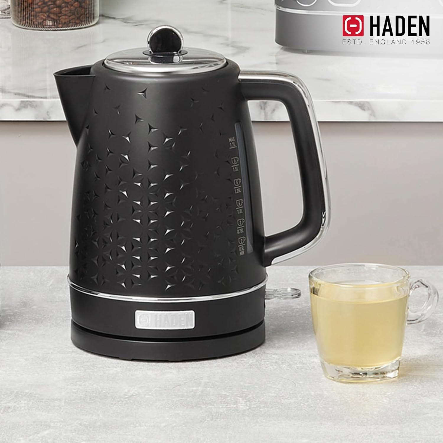 HADEN Starbeck Black Electric Tea Kettle