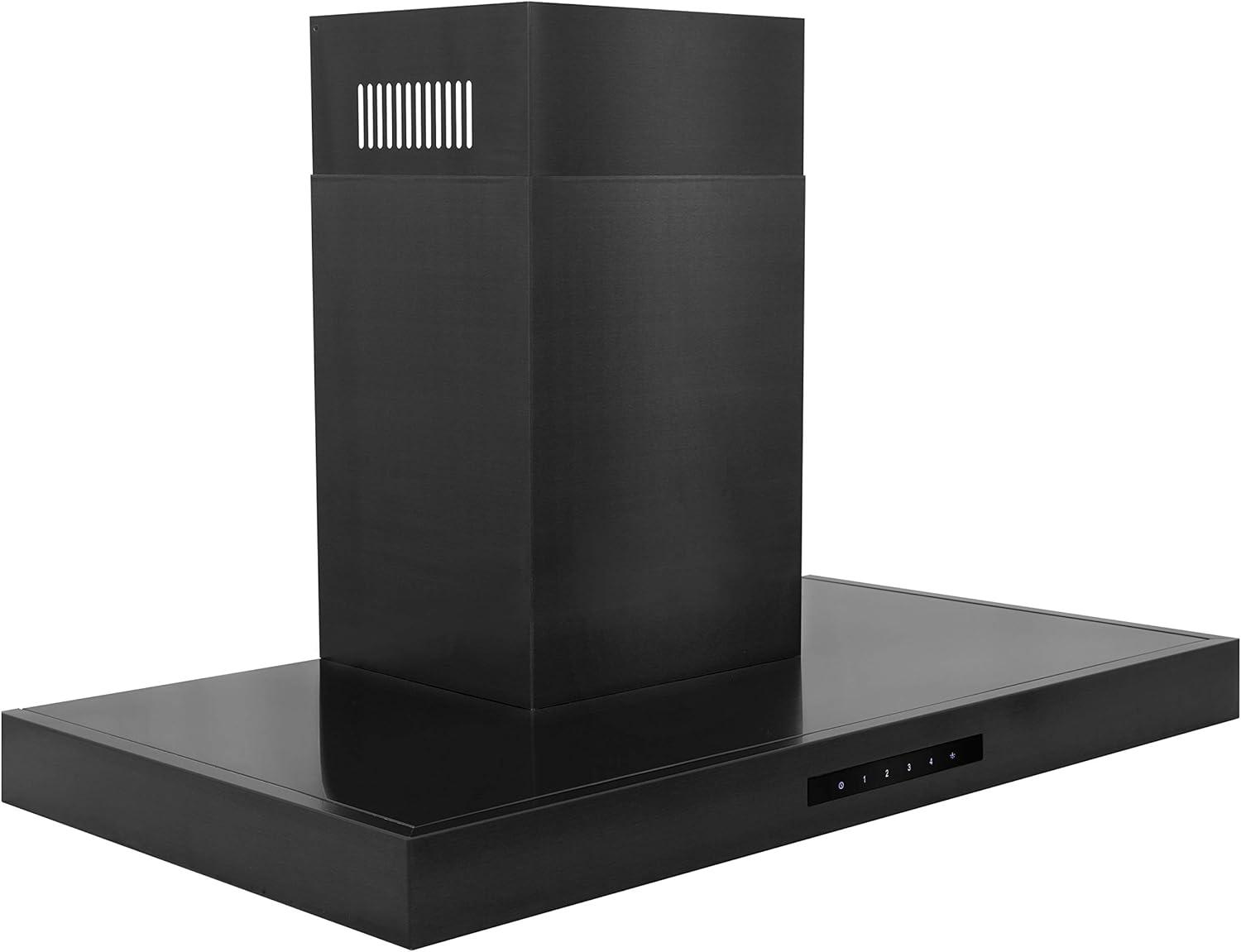 ZLINE 36 in. Convertible Vent Wall Mount Range Hood in Black Stainless Steel (BSKEN-36)