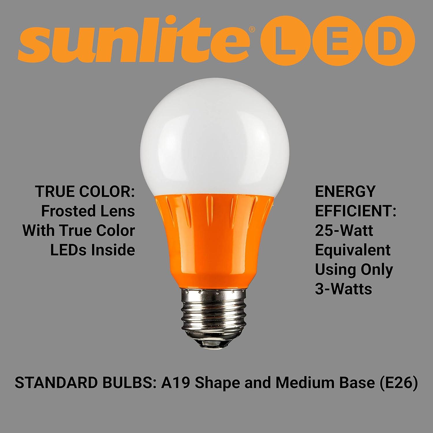 Orange Frosted LED Decorative Screw-in Light Bulb