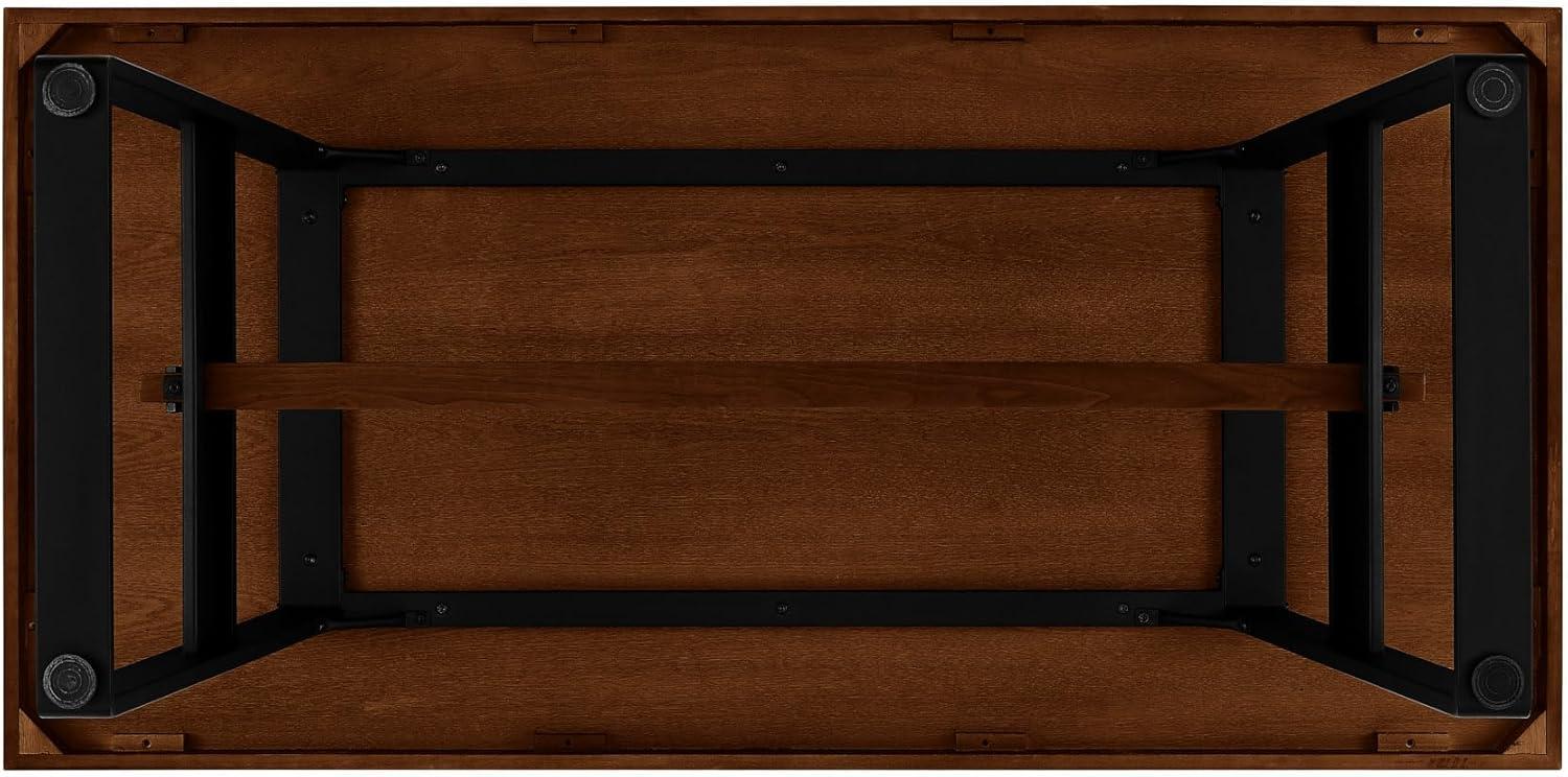 Ash Metal Base Dining Table