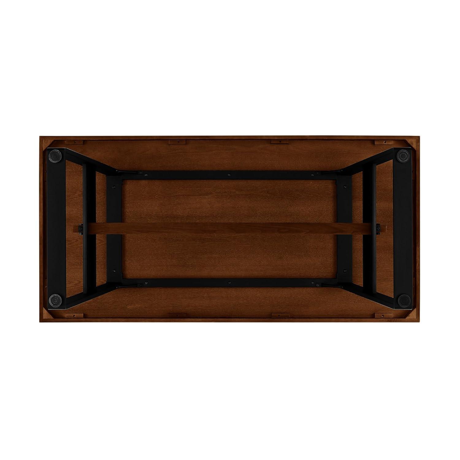 Ash Metal Base Dining Table