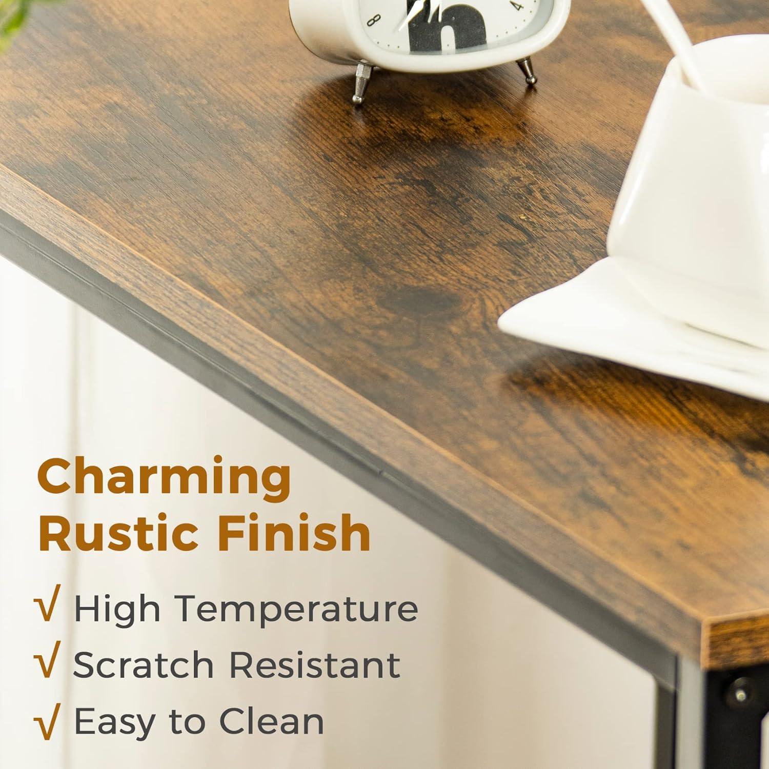 Wedge End Table - Triangle Recliner Side Table for Corners & Small Spaces - Narrow Rectangle Magazine Rack - Tall Slim Design