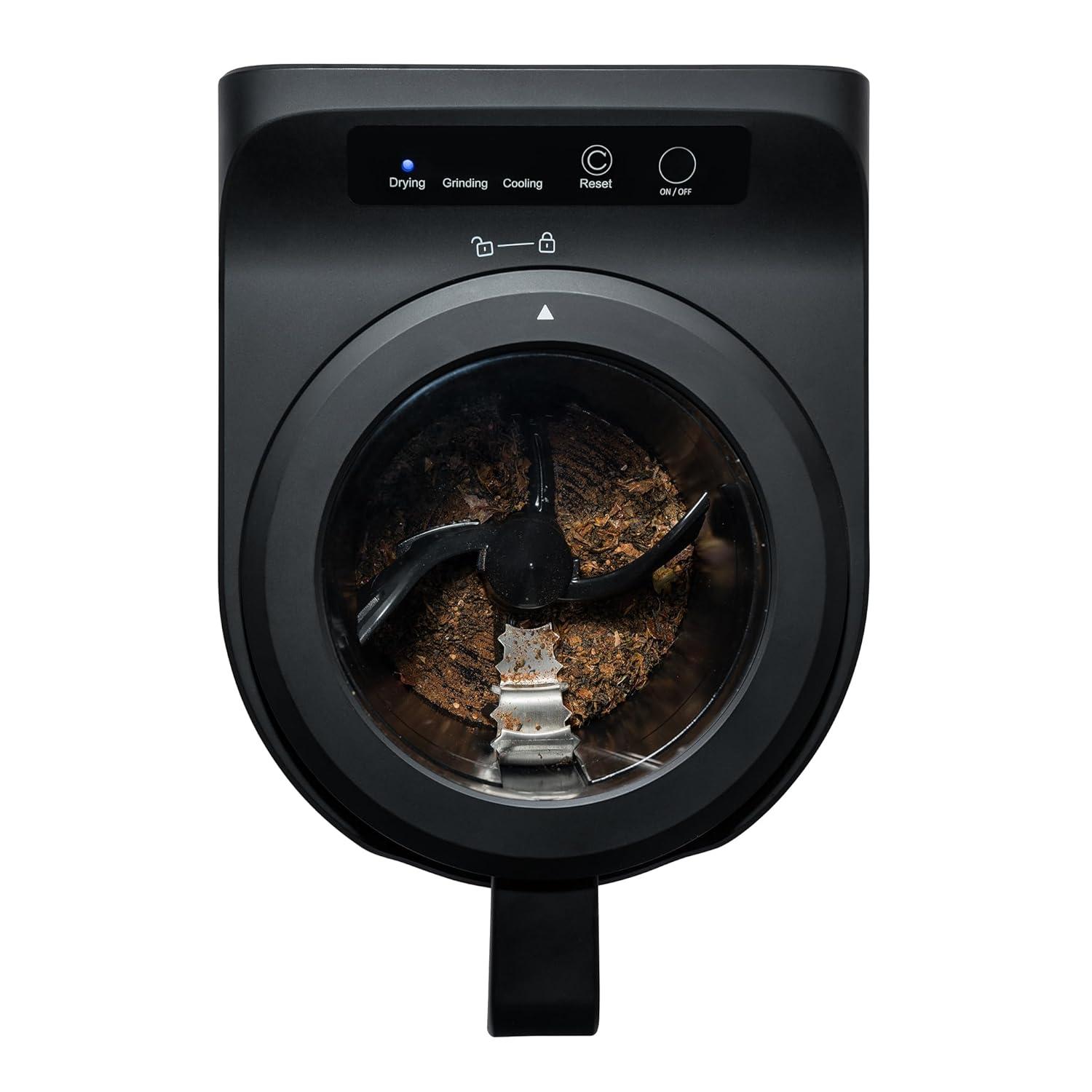 Newair Luma Electric Kitchen Composter 2.5L Capacity Odorless Countertop Compost Bin, Lid Clear-View Window