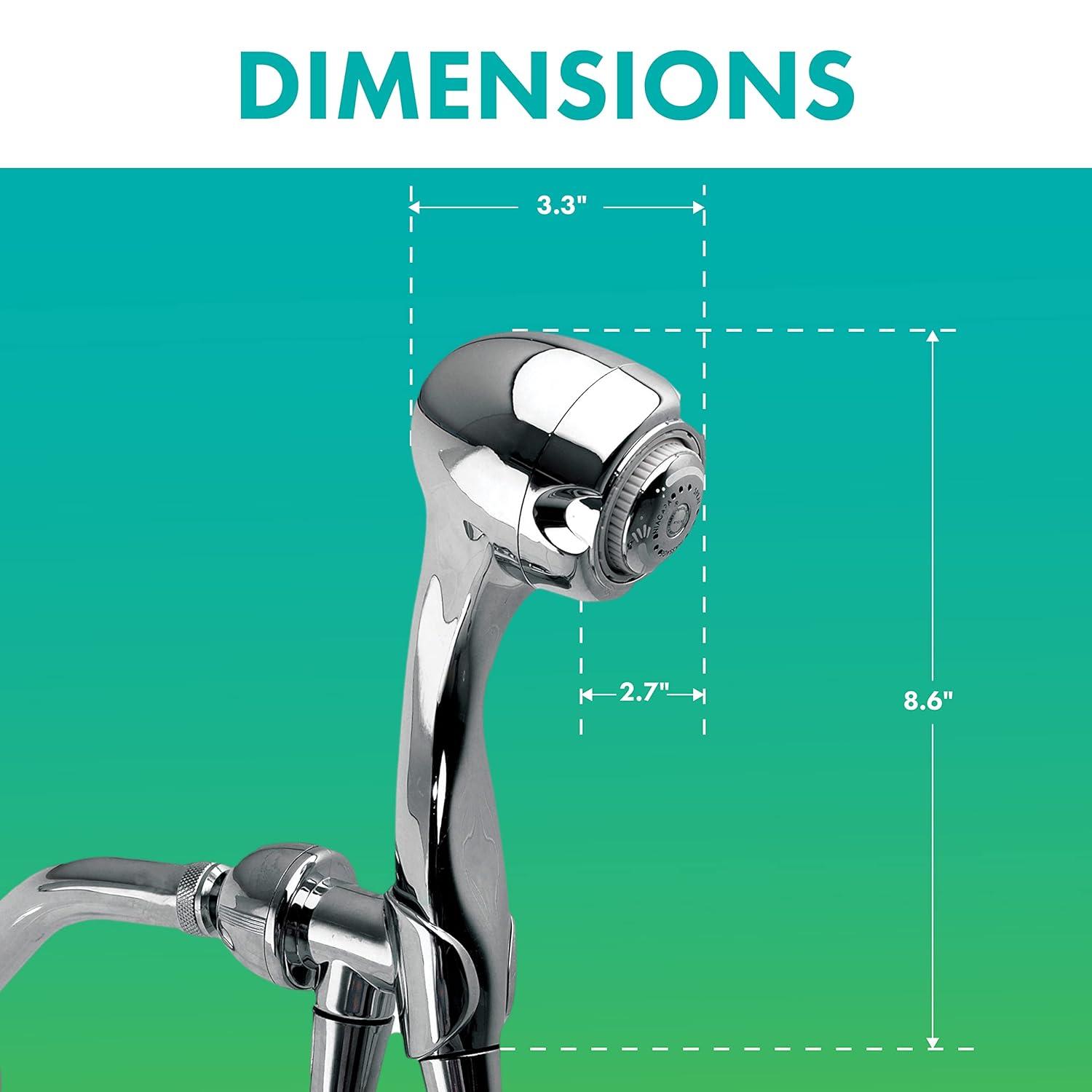 Earth Massage Massage/Jet Handheld Shower Head 1.5 GPM GPM