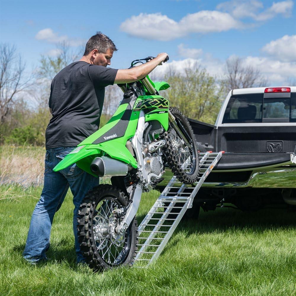 Black Widow AFL-9012 Aluminum 7' 6 Arched Folding Motorcycle Ramp