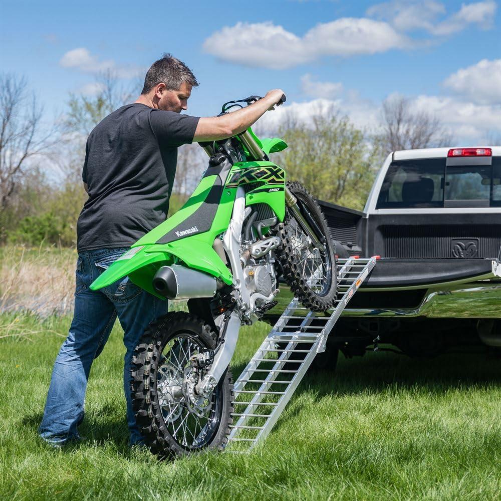 Black Widow AFL-9012 Aluminum 7' 6 Arched Folding Motorcycle Ramp