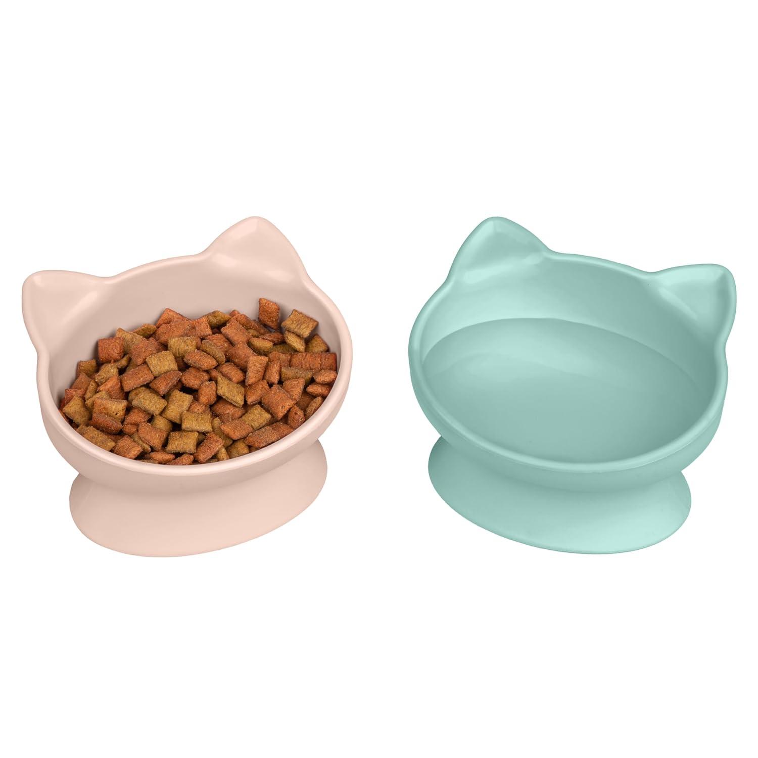 Kitty City Raised Cat Bowls 2pk