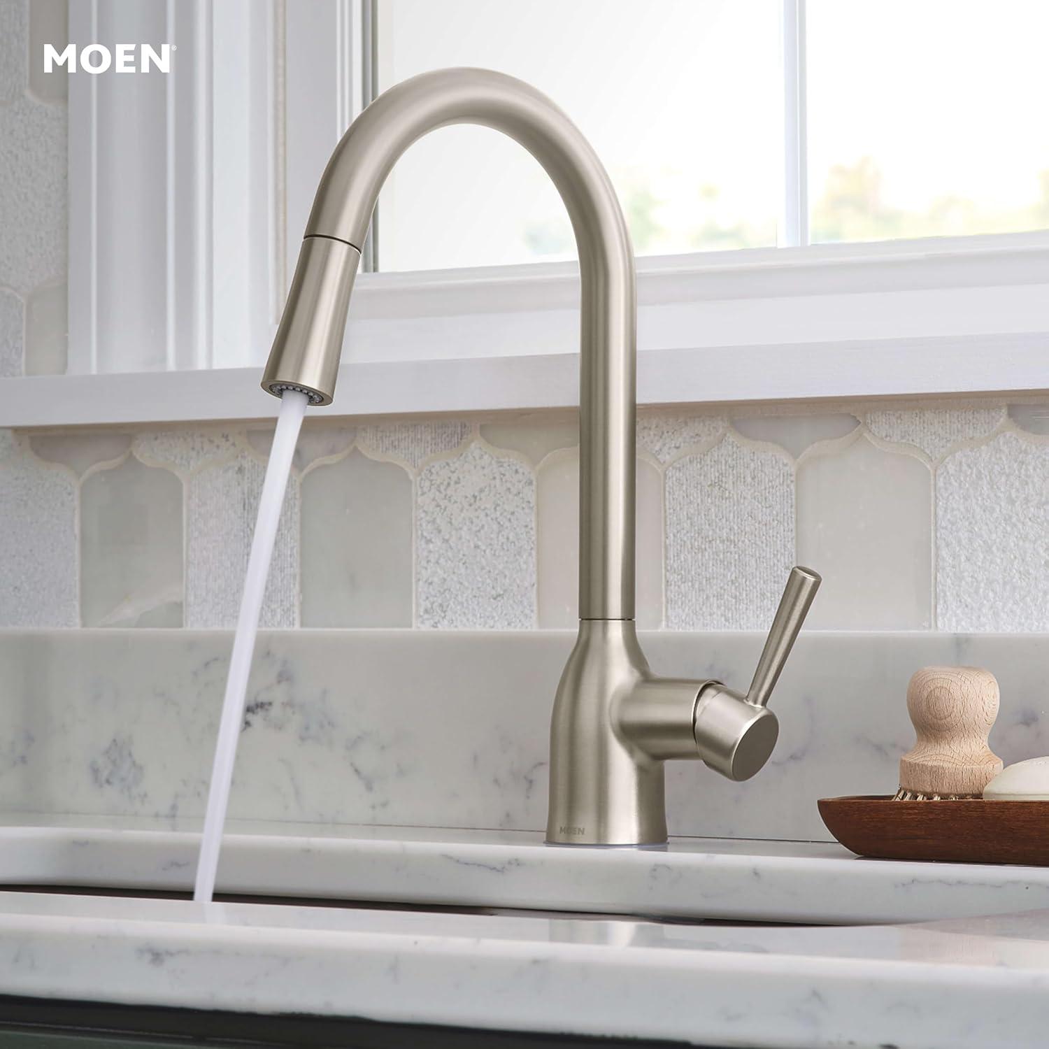 Adler Pull Down Single Handle Kitchen Faucet with Accessories
