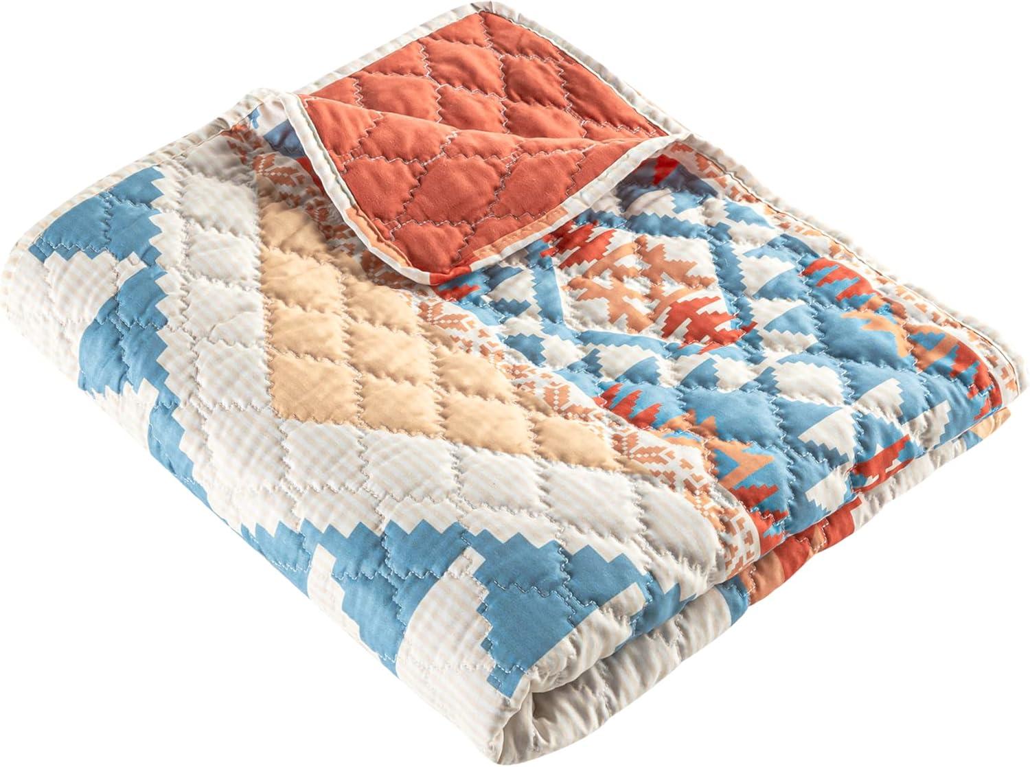 Greenland Home Horizon Southwestern Boho Quilted Throw Blanket - Throw 50x60-inch