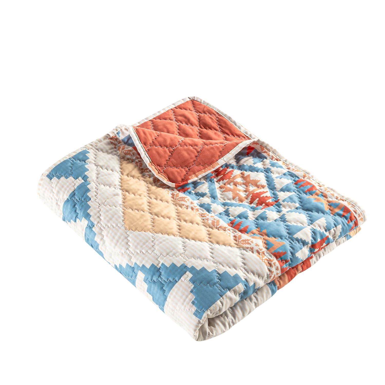 Greenland Home Horizon Southwestern Boho Quilted Throw Blanket - Throw 50x60-inch
