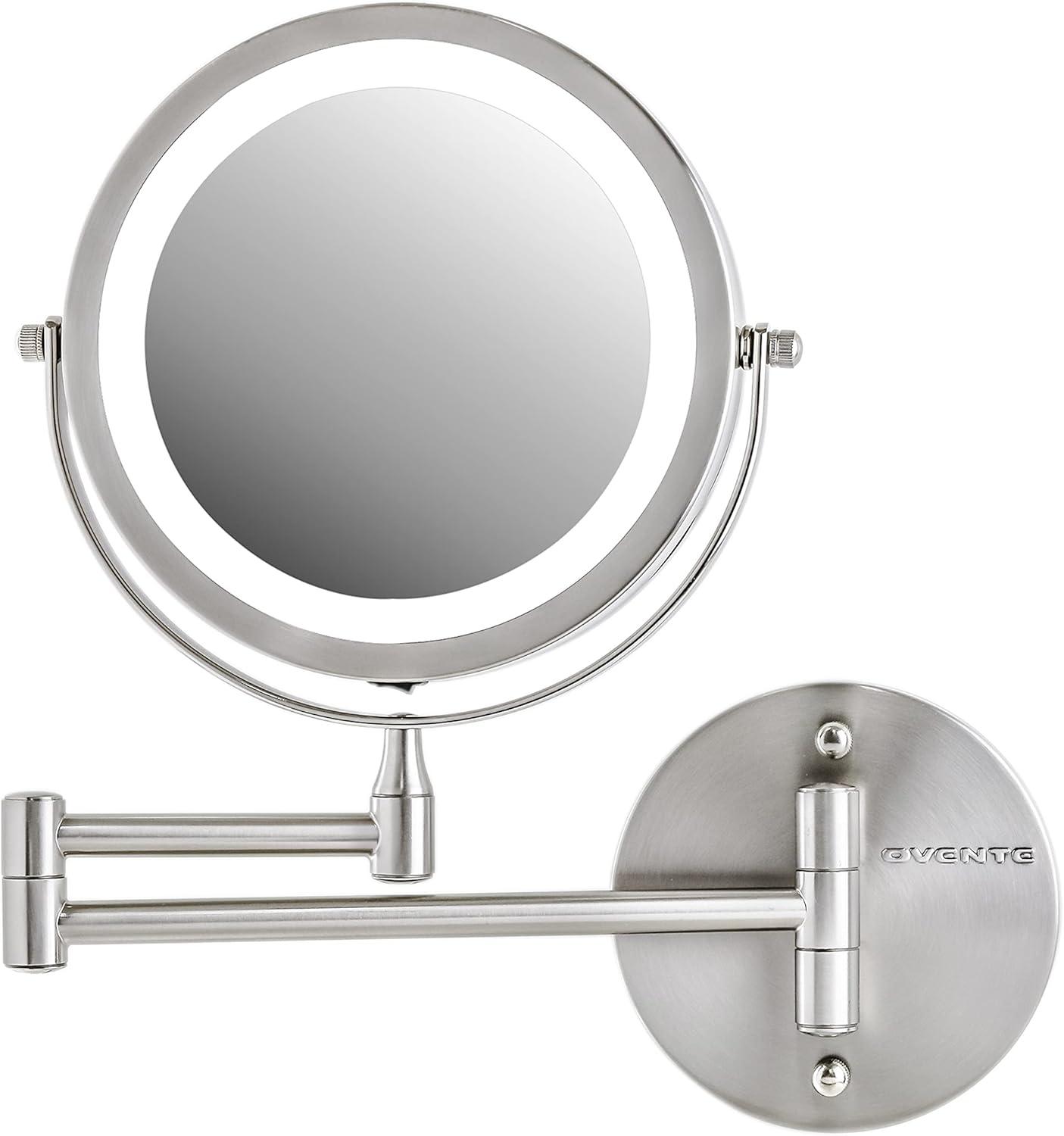 Ovente Concave LED Wall Mirror