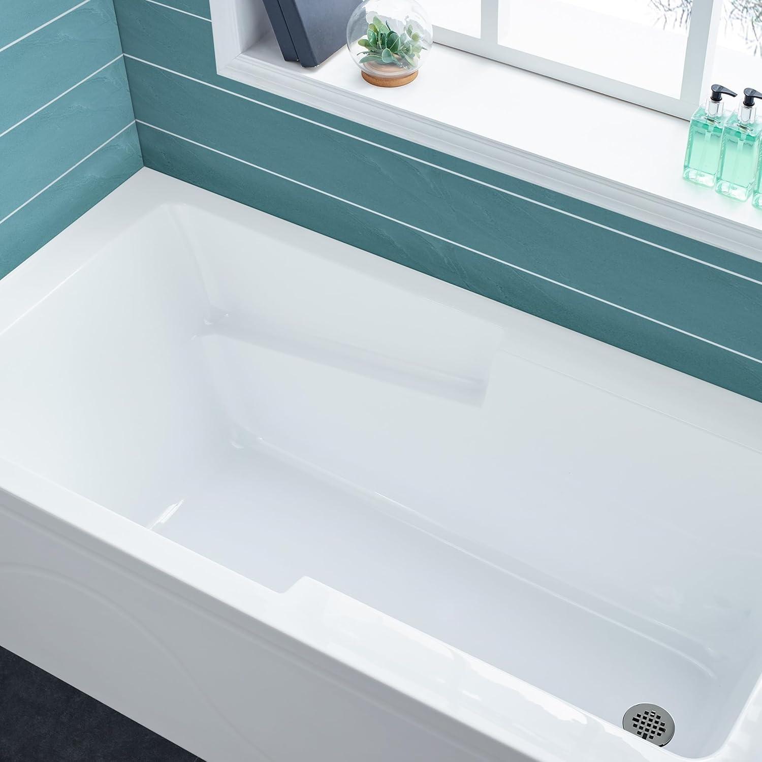 Ivy 60" x 30" Alcove Bathtub with Apron