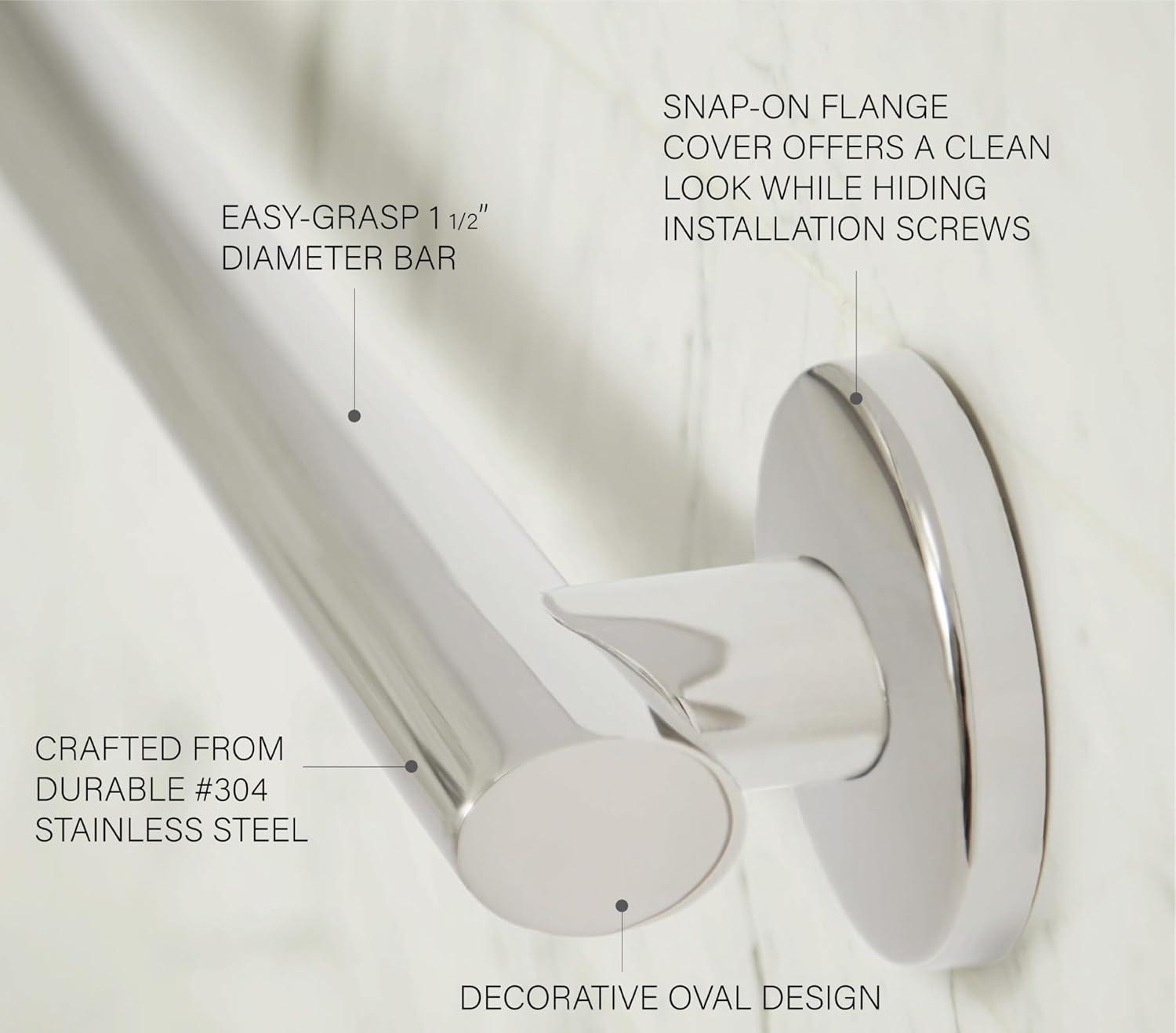 Coronado Decorative Oval Wall-Mount Grab Bar