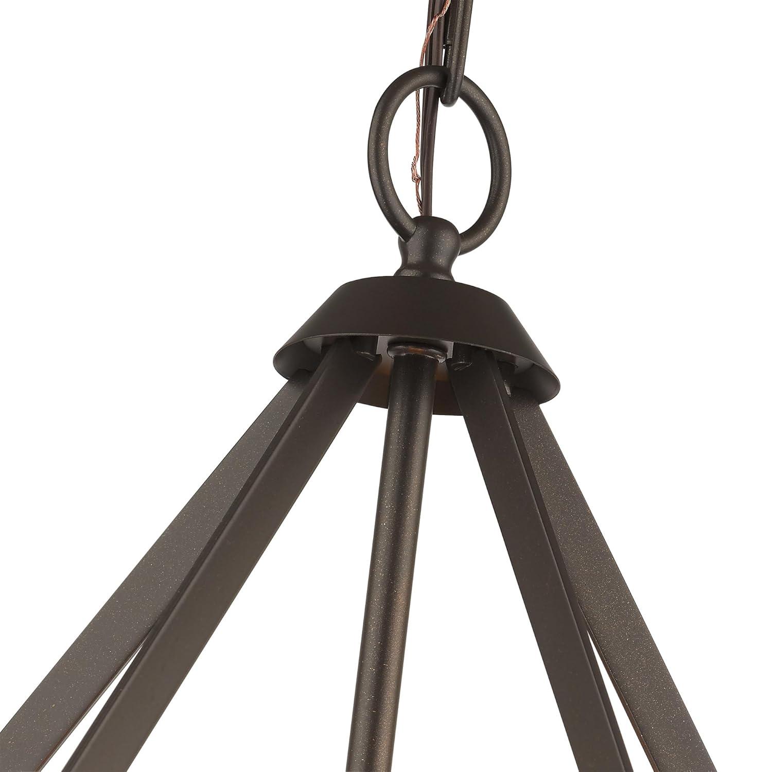 Livex Lighting Prism 3 - Light Chandelier in  Antique Brass