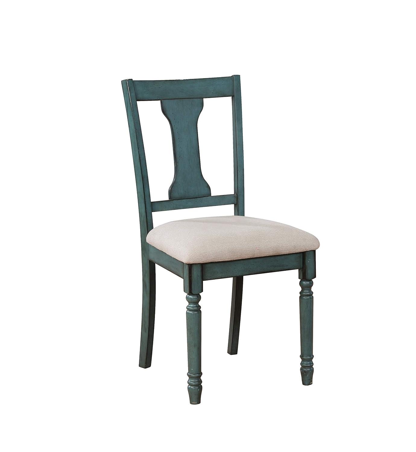 Ivor Slat Back Turned Leg Upholstered Side Chair