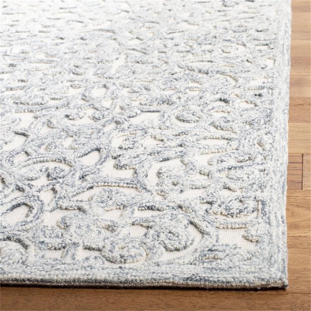 Trace TRC103 Hand Tufted Area Rug - Charcoal/Ivory - 8'x10' - Safavieh.