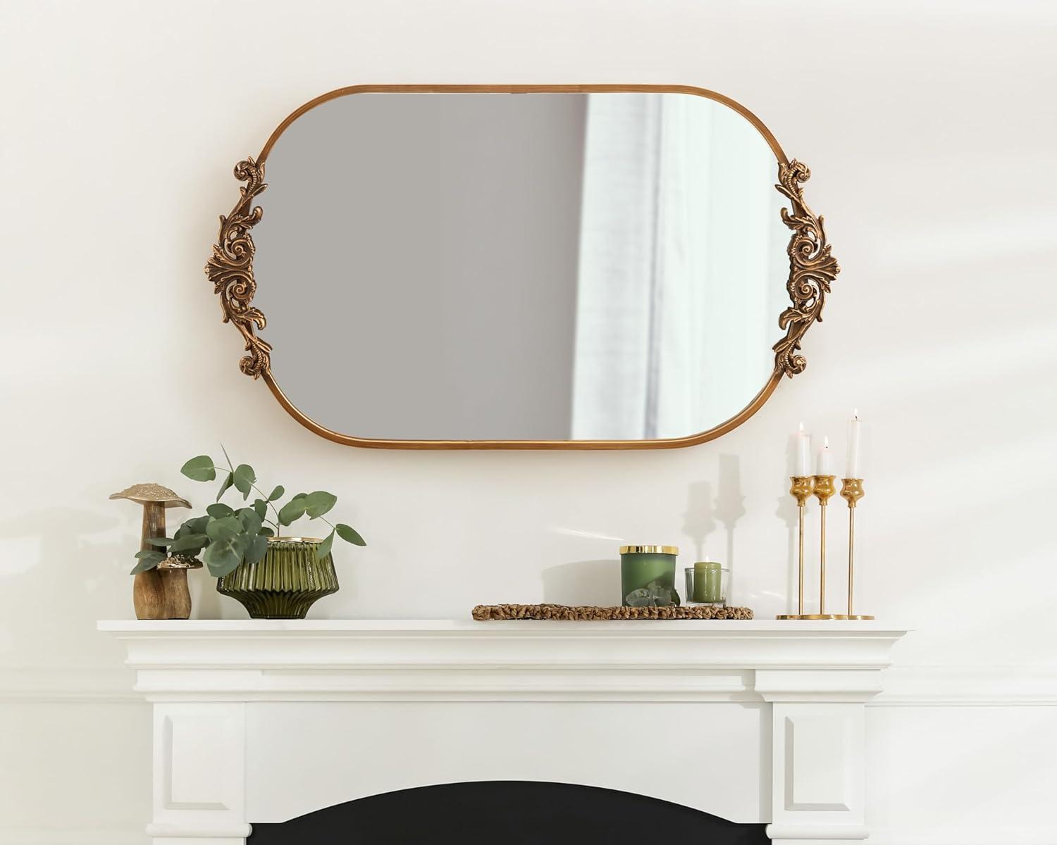 Arendahl 24" x 41" Gold Baroque-Inspired Vanity Mirror