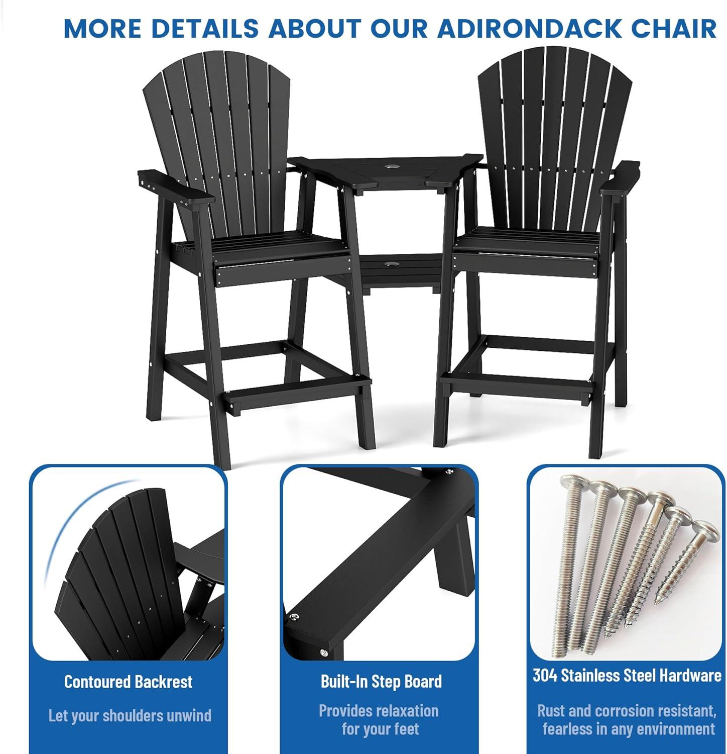 Rosecliff Heights Aryabella Plastic Adirondack Chair