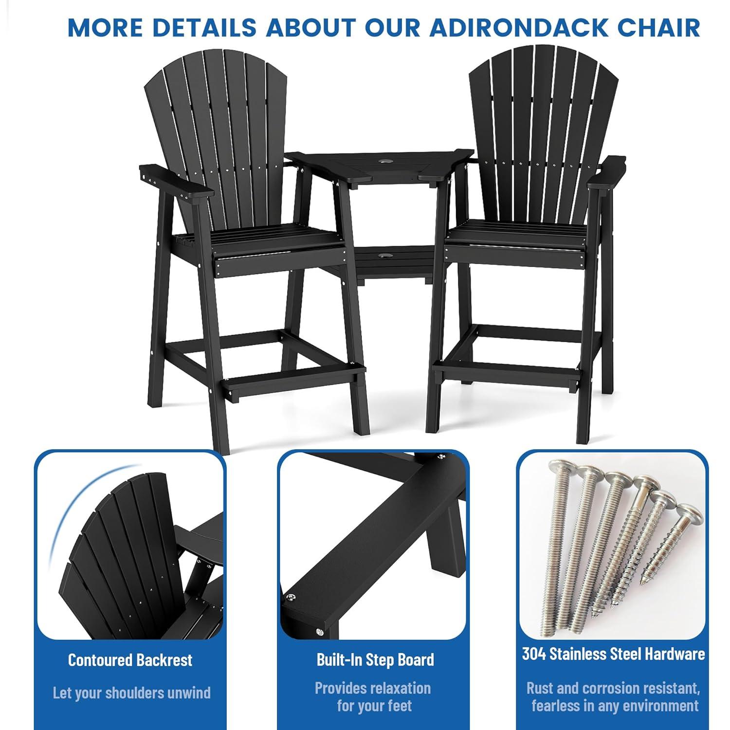 Rosecliff Heights Aryabella Plastic Adirondack Chair