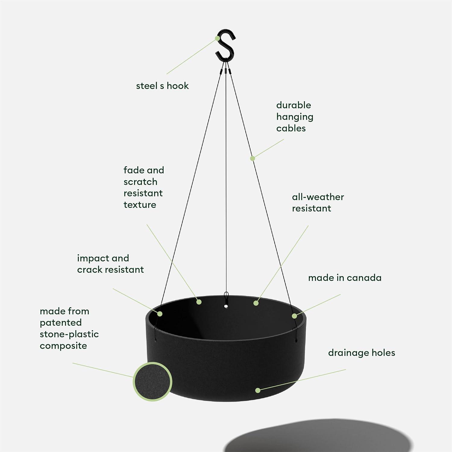 Veradek Mason Series Hanging Kona Bowl Planter & Reviews | AllModern