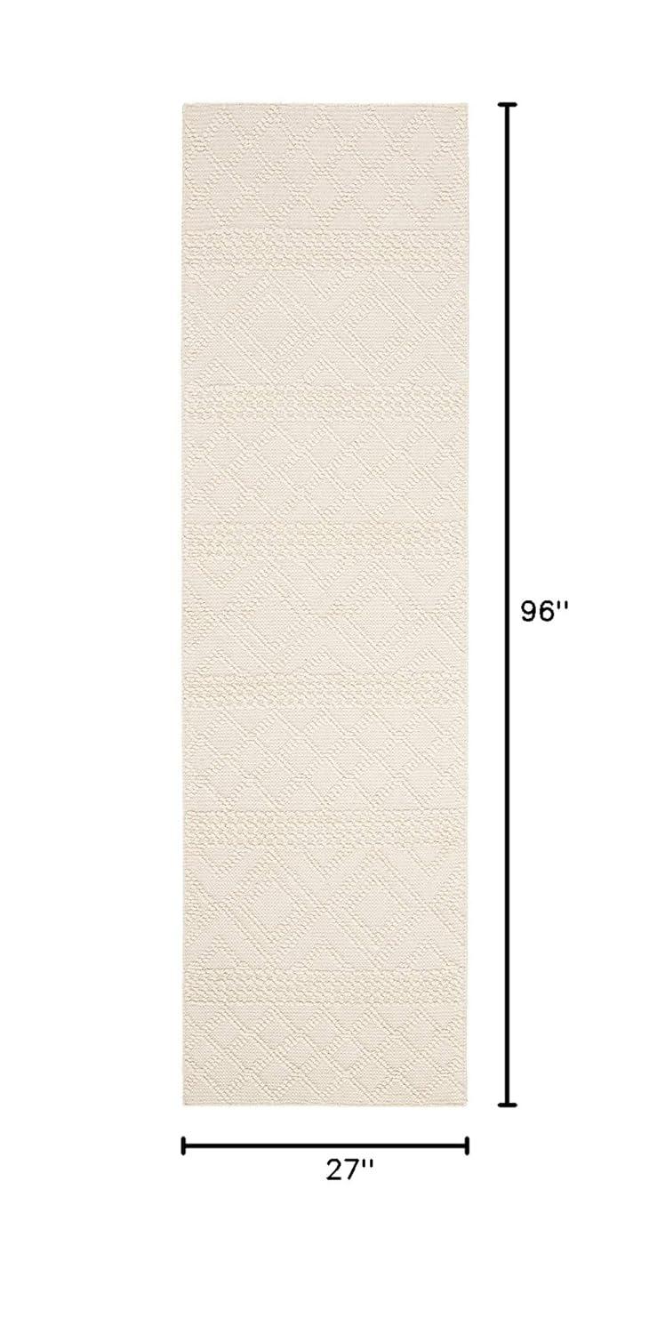 Vermont VRM211 Hand Woven Runner Rug - Ivory - 2'3"x8' - Safavieh.