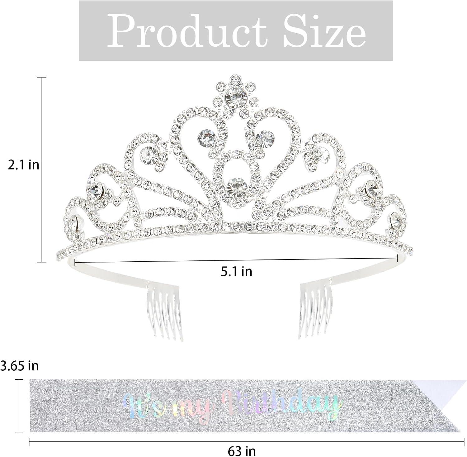 Hilingoto Clearance! Birthday Girl Crown with Birthday Sash Birthday Girl Headband Birthday Crowns for Women for Women Happy Birthday Decorations Birthday Party Supplies Girl Party Balloon