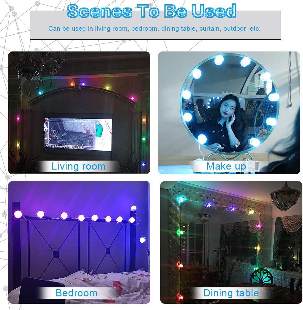 Modern RGB Dimmable 14-Bulb Vanity Mirror Lights