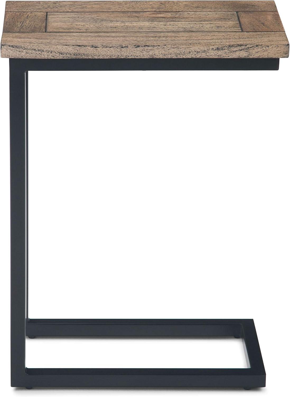 Simpli Home Skyler Solid Mango Wood C Side Table
