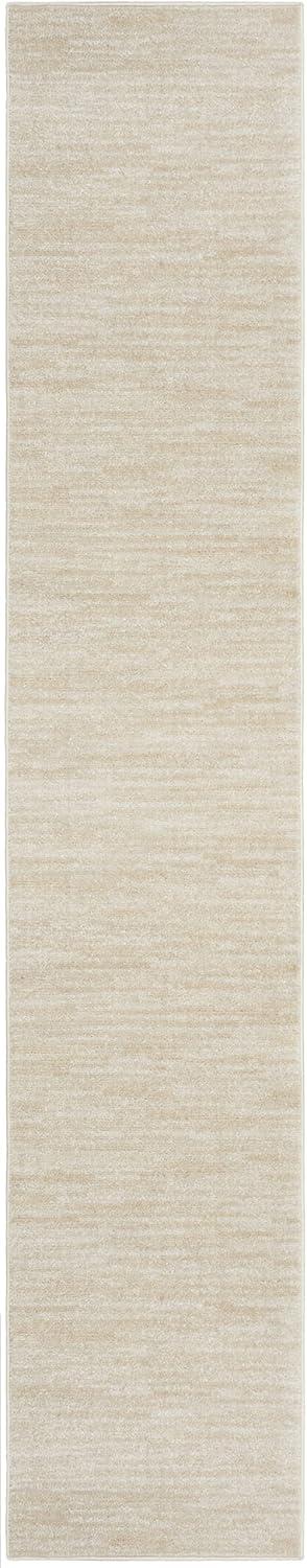 Nourison Essentials Easy Care Indoor Outdoor Area Rug - Ivory Beige 2'2" x 14'